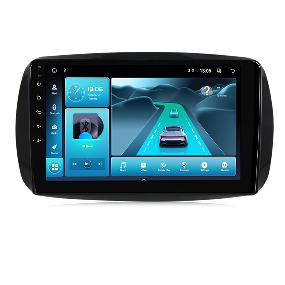 Navigatie dedicata Smart Fortwo dupa 2014, 4GB RAM 64GB ROM, Octacore, Android 13, Display QLED 9", DSP, Carplay, Android Auto, Internet, Youtube, Waze, WIFI, Bluetooth [2]