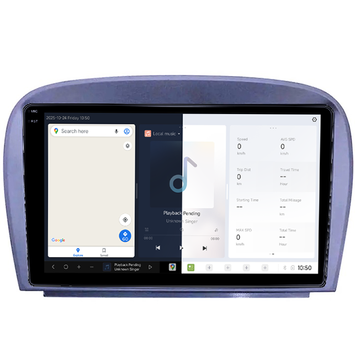 Navigatie dedicata Smart Fortwo 2016, DUDU3, 4GB RAM 64GB ROM, Octacore, Platforma 8581, Android, Display QLED 9", DSP, Carplay&AndroidAuto [2]