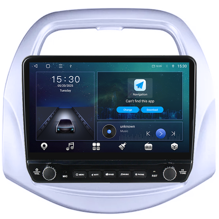 Navigatie dedicata Spark Beat 2018-2020 Tesla cu butoane rotative model 2024, 4GB RAM 64GB ROM, Procesor Quadcore, Android 14, Display QLED 10", DSP, Carplay&Android Auto [8]