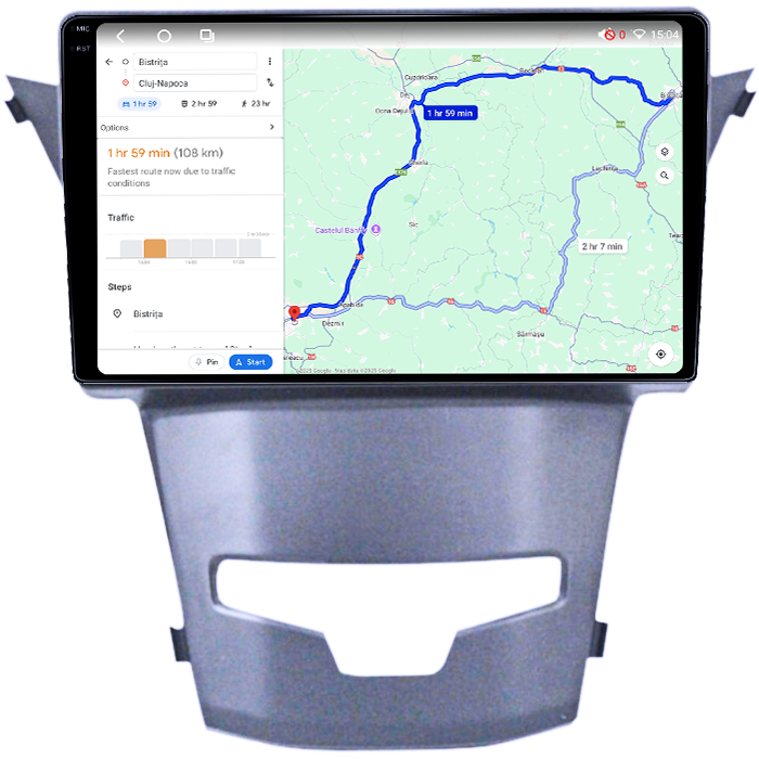 Navigatie dedicata Ssangyong Actyon 2013-2017, 4GB RAM 64GB ROM, Octacore, Android 14, Display QLED 1K 9", Carplay&Android Auto, SIM 4G, Ventilator Activ [4]