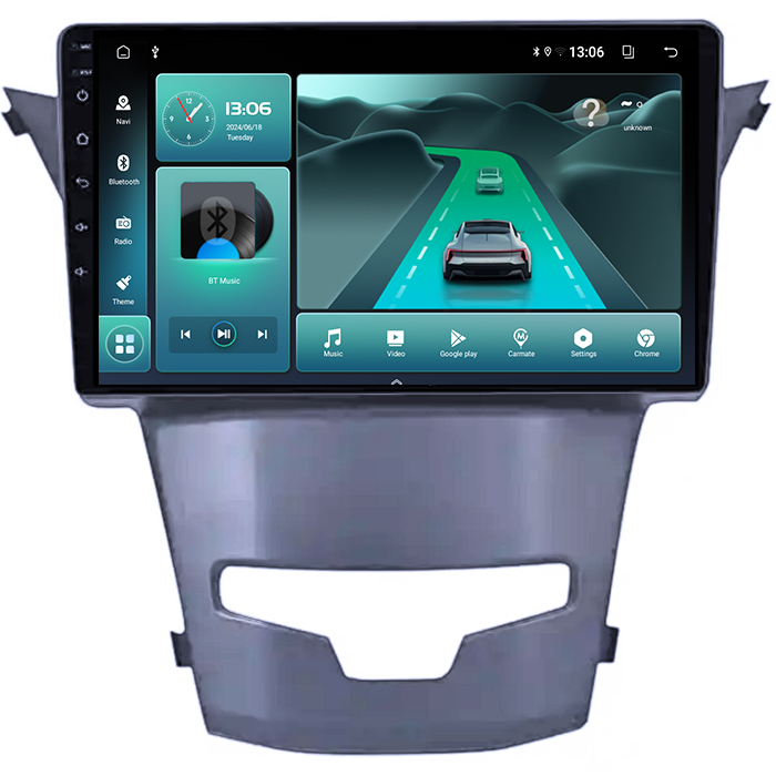 Navigatie dedicata Ssangyong Actyon 2013-2017, 8GB RAM 128GB ROM, Octacore, Platforma TS18, Android 13, Display QLED 9”, Suporta camera 360º, DSP, Carplay&Android Auto, SIM 4G, Ventilator Activ [1]