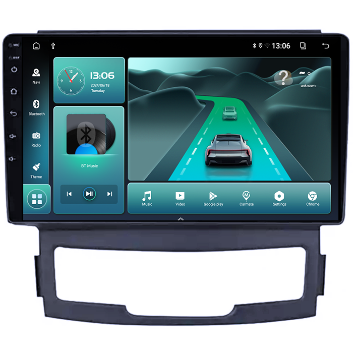 Navigatie dedicata Ssangyong Korando 2010-2013, 8GB RAM 128GB ROM, Octacore, Platforma TS18, Android 13, Display QLED 9”, Suporta camera 360º, DSP, Carplay&Android Auto, SIM 4G, Ventilator Activ [2]