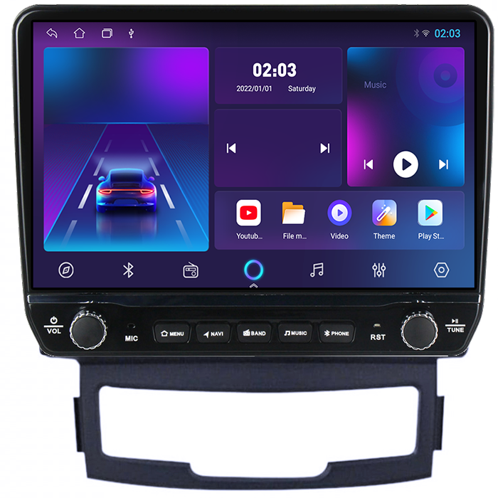 Navigatie dedicata SsangYong Korando 2010-2013 Tesla cu butoane rotative model 2024, 4GB RAM 64GB ROM, Procesor Quadcore, Android 14, Display QLED 10", DSP, Carplay&Android Auto [5]