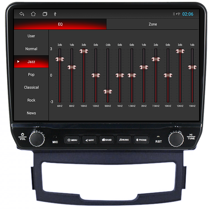 Navigatie dedicata SsangYong Korando 2010-2013 Tesla cu butoane rotative model 2024, 4GB RAM 64GB ROM, Procesor Quadcore, Android 14, Display QLED 10", DSP, Carplay&Android Auto [2]