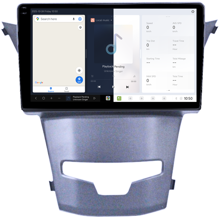 Navigatie dedicata Ssangyong Actyon 2013-2017, DUDU3, 4GB RAM 64GB ROM, Octacore, Platforma 8581, Android, Display QLED 9", DSP, Carplay&AndroidAuto [2]