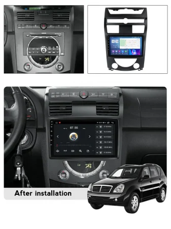 Navigatie dedicata SsangYong Rexton 2006-2012, 4GB RAM 64GB ROM, Quad Core, Display 10" QLED 1K, Carplay, Android 14, Bluetooth, Magazin Play, Suport Camere AHD [2]
