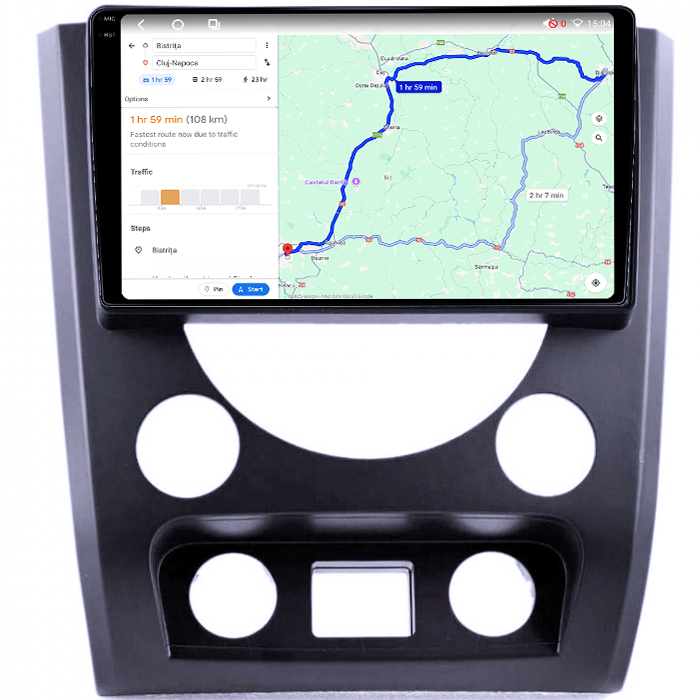 Navigatie dedicata SsangYong Rexton 2014-2016, 4GB RAM 64GB ROM, 4 core, Android 14, Display QLED 1K 9", Carplay&Android Auto, , Ventilator Activ - [3]