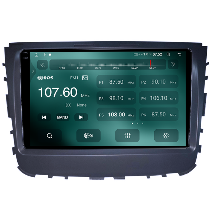Navigatie dedicata SsangYong Rexton 2019, 4GB RAM 64GB ROM, Quad Core, Display 9" QLED 1K, Carplay, Android 14, Bluetooth, Magazin Play, Suport Camere AHD [5]