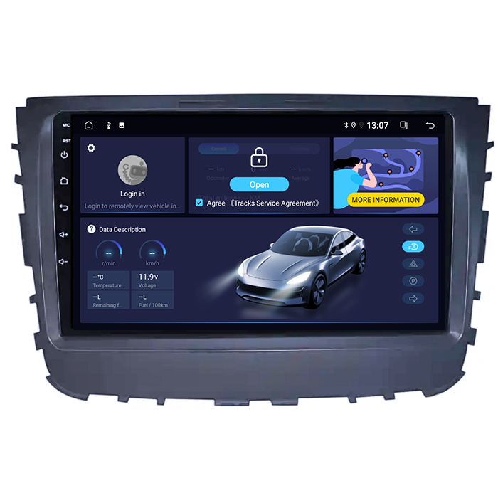 Navigatie dedicata SsangYong Rexton 2019, 8GB RAM 128GB ROM, Octacore, Platforma TS18, Android 13, Display QLED 9”, Suporta camera 360º, DSP, Carplay&Android Auto, SIM 4G, Ventilator Activ [4]