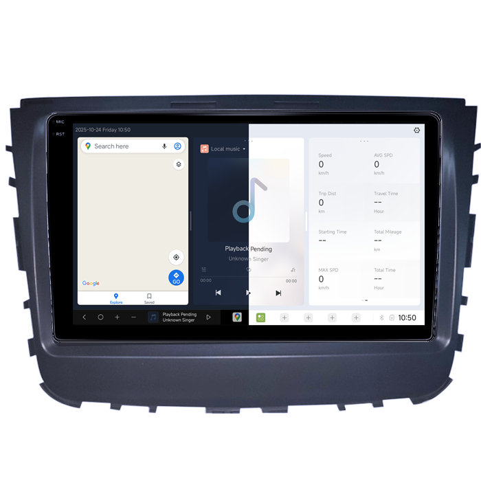 Navigatie dedicata Ssangyong Rexton 2019, DUDU3, 4GB RAM 64GB ROM, Octacore, Platforma 8581, Android, Display QLED 9", DSP, Carplay&AndroidAuto [2]