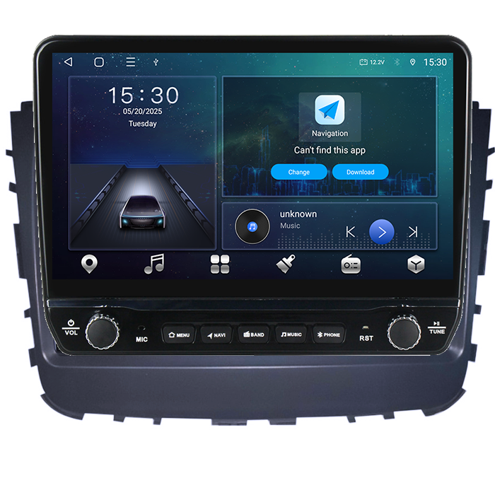 Navigatie dedicata SsangYong Rexton 2019 Tesla cu butoane rotative model 2024, 4GB RAM 64GB ROM, Procesor Quadcore, Android 14, Display QLED 10", DSP, Carplay&Android Au [6]