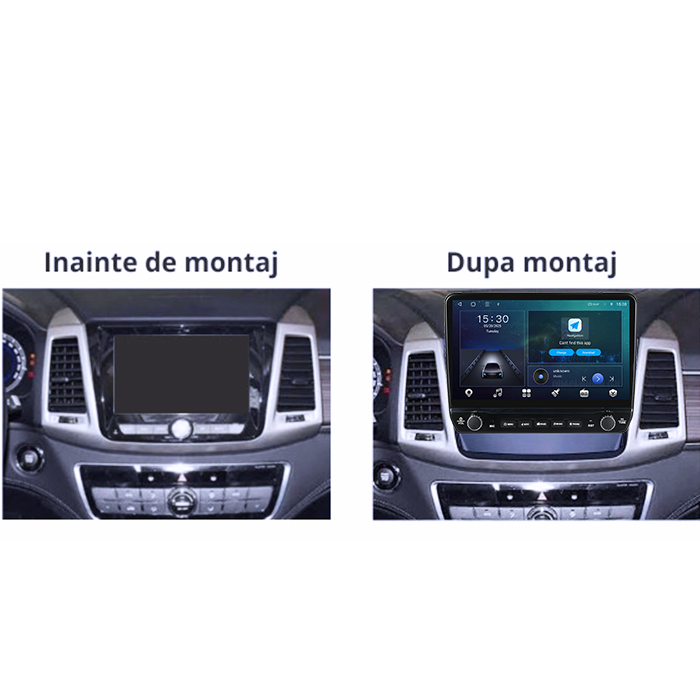 Navigatie dedicata SsangYong Rexton 2019 Tesla cu butoane rotative model 2024, 4GB RAM 64GB ROM, Procesor Quadcore, Android 14, Display QLED 10", DSP, Carplay&Android Au [7]