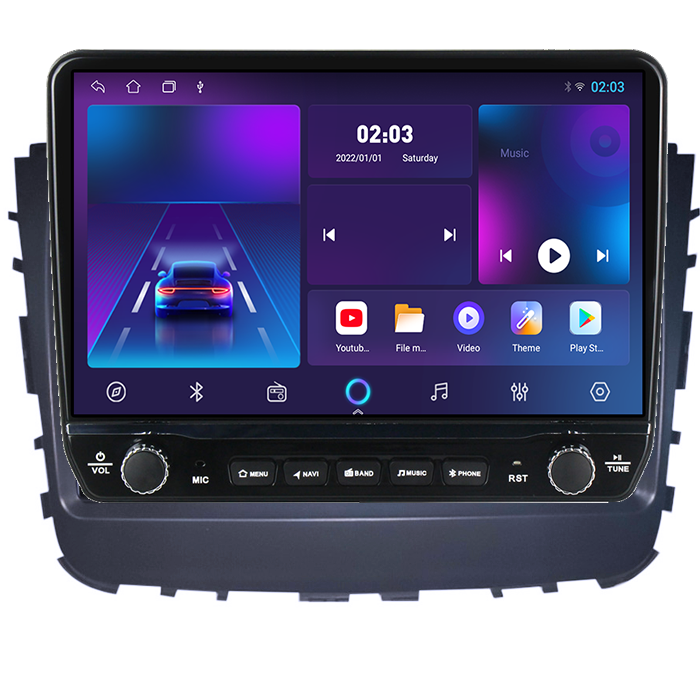 Navigatie dedicata SsangYong Rexton 2019 Tesla cu butoane rotative model 2024, 4GB RAM 64GB ROM, Procesor Quadcore, Android 14, Display QLED 10", DSP, Carplay&Android Au [5]