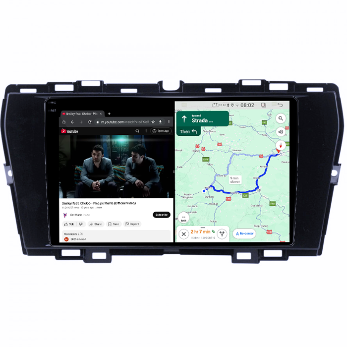 Navigatie dedicata SsangYong Tivoli 2019-2021, 4GB RAM 64GB ROM, Quad Core, Display 9" QLED 1K, Carplay, Android 14, Bluetooth, Magazin Play, Suport Camere AHD [5]