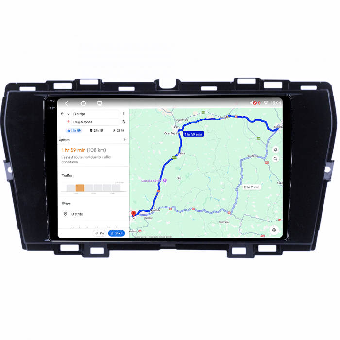 Navigatie dedicata SsangYong Tivoli 2019-2021, 4GB RAM 32GB ROM, Octacore, Android 14, Display QLED 1K 9", DSP, Carplay&Android Auto, SIM 4G, Bluetooth, Ventilator Activ [4]
