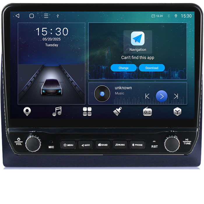 Navigatie dedicata Stilo 2010 Tesla cu butoane rotative model 2024, 4GB RAM 64GB ROM, Procesor Quadcore, Android 14, Display QLED 10", DSP, Carplay&Android Auto [8]