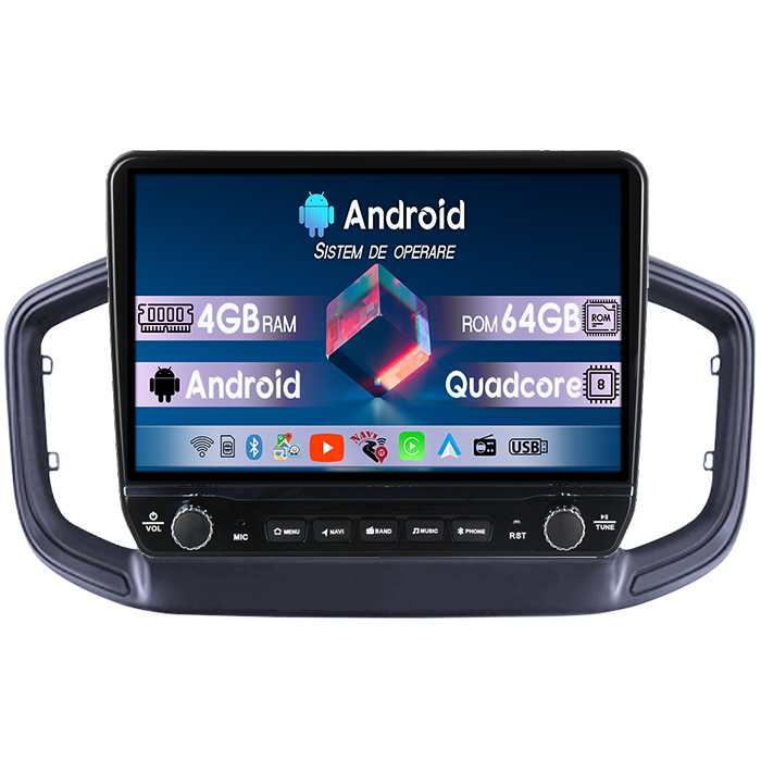 Navigatie dedicata Strada 2020-2021 Tesla cu butoane rotative model 2024, 4GB RAM 64GB ROM, Procesor Quadcore, Android 14, Display QLED 10", DSP, Carplay&Android Auto [1]