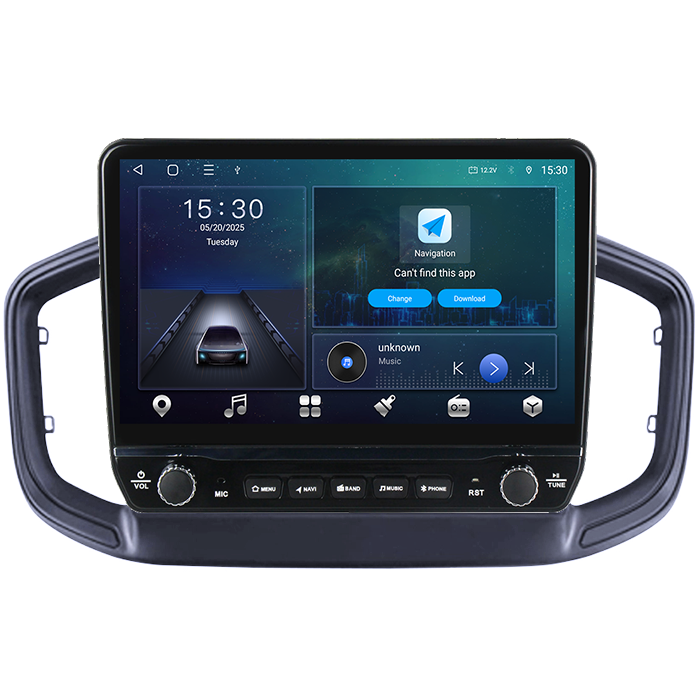 Navigatie dedicata Strada 2020-2021 Tesla cu butoane rotative model 2024, 4GB RAM 64GB ROM, Procesor Quadcore, Android 14, Display QLED 10", DSP, Carplay&Android Auto [8]