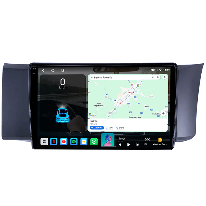 Navigatie dedicata Subaru BRZ 2012-2016, 4GB RAM 64GB ROM, Octacore, Android 14, Display QLED 1K 9", Carplay&Android Auto, SIM 4G, Ventilator Activ [5]