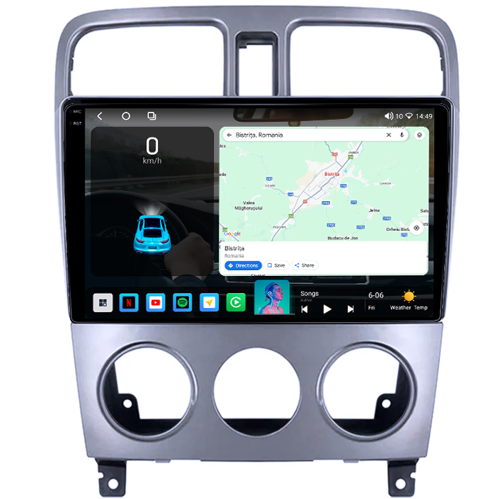 Navigatie dedicata Subaru Forester 2004-2008, 4GB RAM 64GB ROM, Octacore, Android 14, Display QLED 1K 9", Carplay&Android Auto, SIM 4G, Ventilator Activ [6]