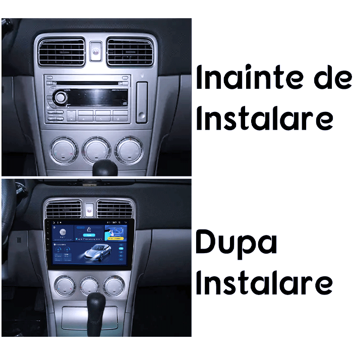 Navigatie dedicata Subaru Forester 2004-2008, 4GB RAM 64GB ROM, Octacore, Android 14, Display QLED 1K 9", Carplay&Android Auto, SIM 4G, Ventilator Activ [5]