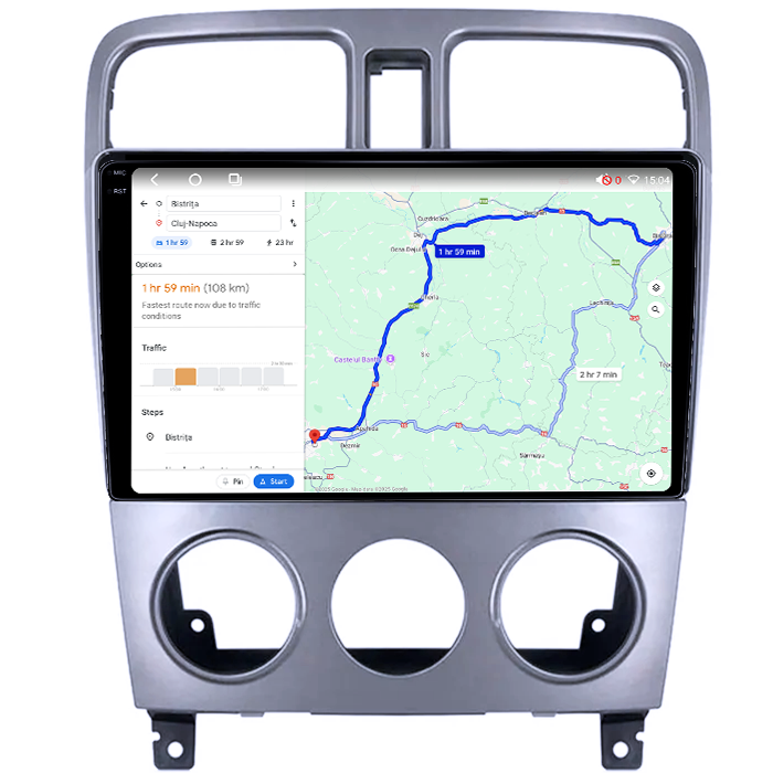 Navigatie dedicata Subaru Forester 2004-2008, 4GB RAM 64GB ROM, Octacore, Android 14, Display QLED 1K 9", Carplay&Android Auto, SIM 4G, Ventilator Activ [4]