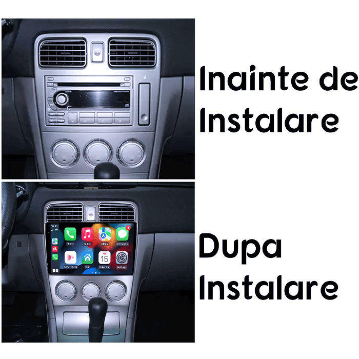 Navigatie dedicata Subaru Forester 2004-2008, 4GB RAM 64GB ROM, Procesor Qualcomm Octacore, Android 14, Rezolutie 2K, Display QLED 9", DSP, Carplay&Android Auto, SIM 4G [6]
