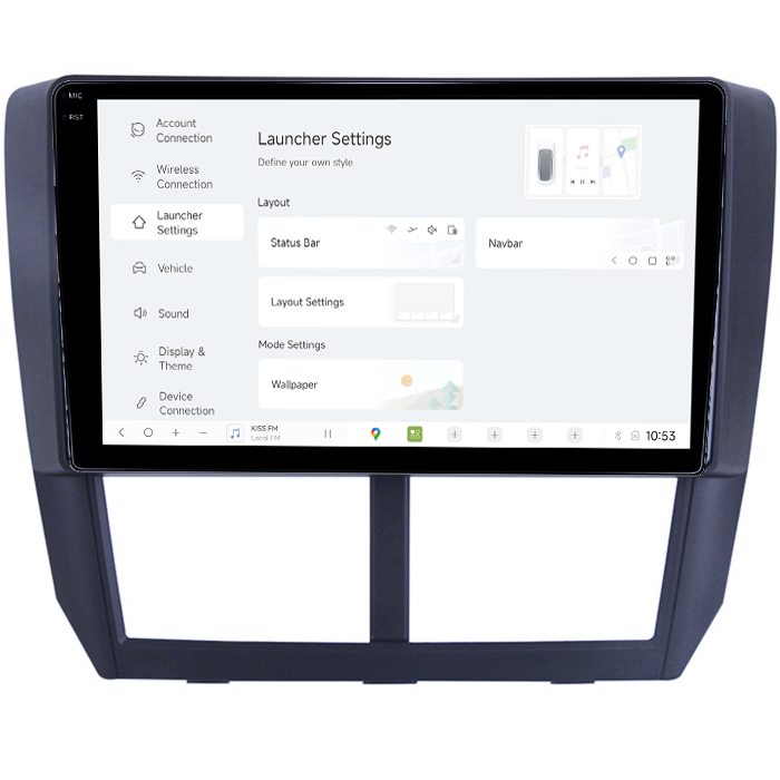 Navigatie dedicata Subaru Forester 3 2007-2013, DUDU3, 4GB RAM 64GB ROM, Octacore, Platforma 8581, Android, Display QLED 9", DSP, Carplay&AndroidAuto [5]