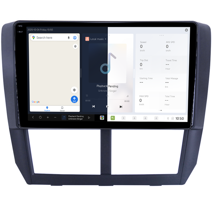 Navigatie dedicata Subaru Forester 3 2007-2013, DUDU3, 4GB RAM 64GB ROM, Octacore, Platforma 8581, Android, Display QLED 9", DSP, Carplay&AndroidAuto [2]