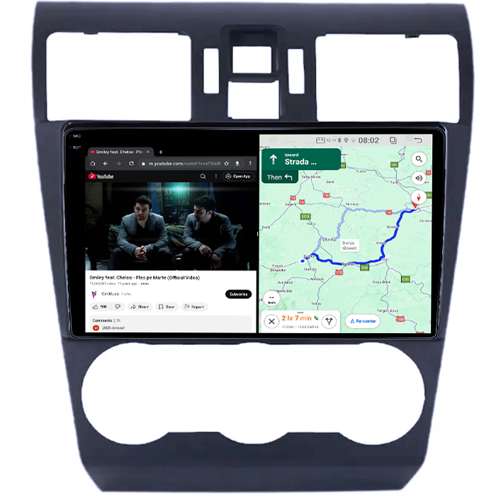 Navigatie dedicata Subaru Forester 2013-2014, 8GB RAM 128GB ROM, Octacore, Platforma TS18, Android 14, Display QLED 9", Suporta camera 360", DSP, Carplay&Android Auto, SIM 4G, Ventilator Activ [4]