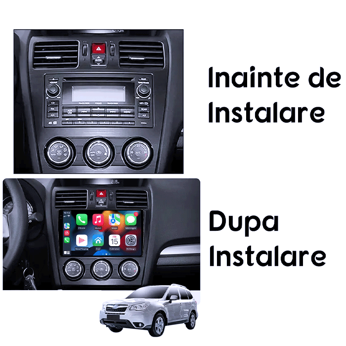 Navigatie dedicata Subaru Forester 2013-2014, 8GB RAM 128GB ROM, Octacore, Platforma TS18, Android 14, Display QLED 9", Suporta camera 360", DSP, Carplay&Android Auto, SIM 4G, Ventilator Activ [6]