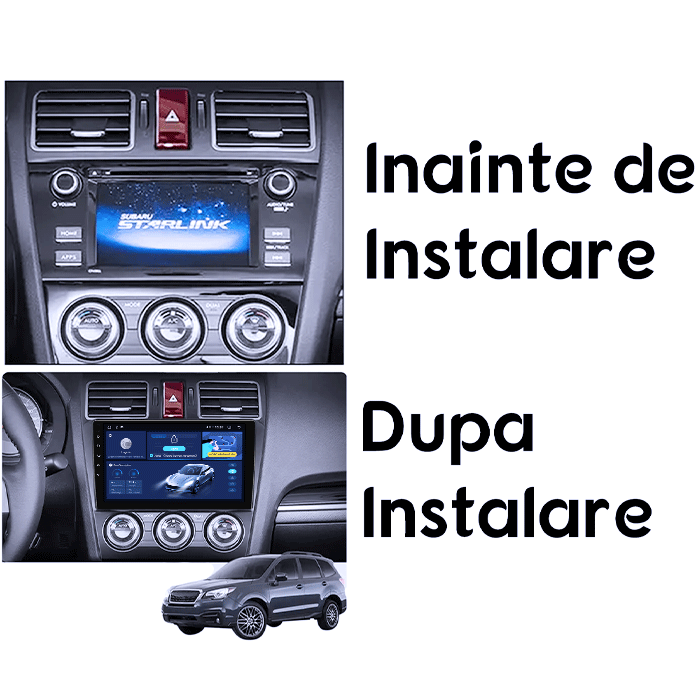 Navigatie dedicata Subaru Forester 2015-2017, DUDU3, 4GB RAM 64GB ROM, Octacore, Platforma 8581, Android, Display QLED 9", DSP, Carplay&AndroidAuto [6]