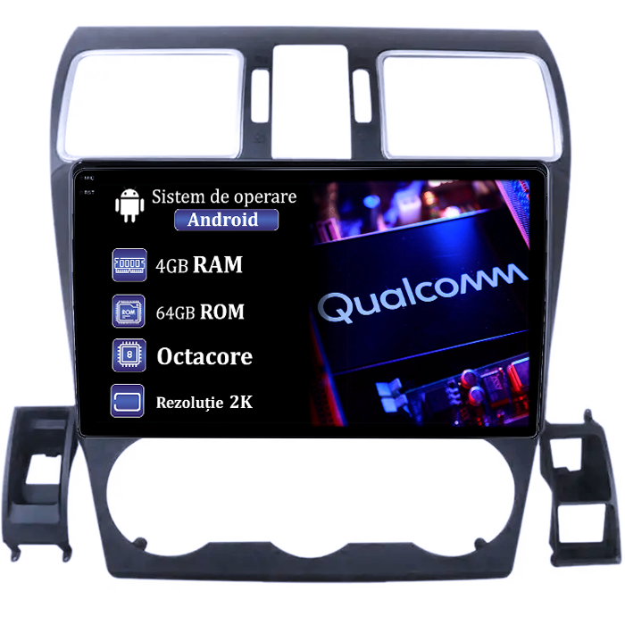 Navigatie dedicata Subaru Forester 2015-2017, 4GB RAM 64GB ROM, Procesor Qualcomm Octacore, Android 14, Rezolutie 2K, Display QLED 9", DSP, Carplay&Android Auto, SIM 4G [1]