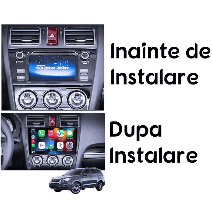 Navigatie dedicata Subaru Forester 2015-2017, 8GB RAM 128GB ROM, Octacore, Platforma TS18, Android 14, Display QLED 9", Suporta camera 360", DSP, Carplay&Android Auto, SIM 4G, Ventilator Activ [7]