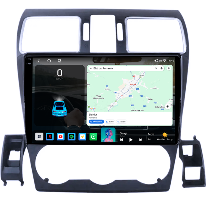 Navigatie dedicata Subaru Forester 2015-2017, 4GB RAM 64GB ROM, Octacore, Android 14, Display QLED 1K 9", Carplay&Android Auto, SIM 4G, Ventilator Activ [2]