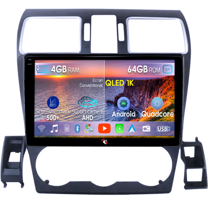 Navigatie dedicata Subaru Forester 2015-2017, 4GB RAM 64GB ROM, Octacore, Android 14, Display QLED 1K 9", Carplay&Android Auto, SIM 4G, Ventilator Activ [1]