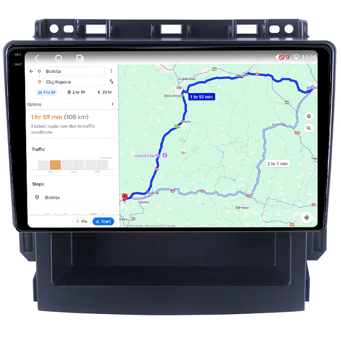 Navigatie dedicata Subaru Forester 2017-2020, 4GB RAM 32GB ROM, Octacore, Android 14, Display QLED 1K 9", DSP, Carplay&Android Auto, SIM 4G, Bluetooth, Ventilator Activ [4]