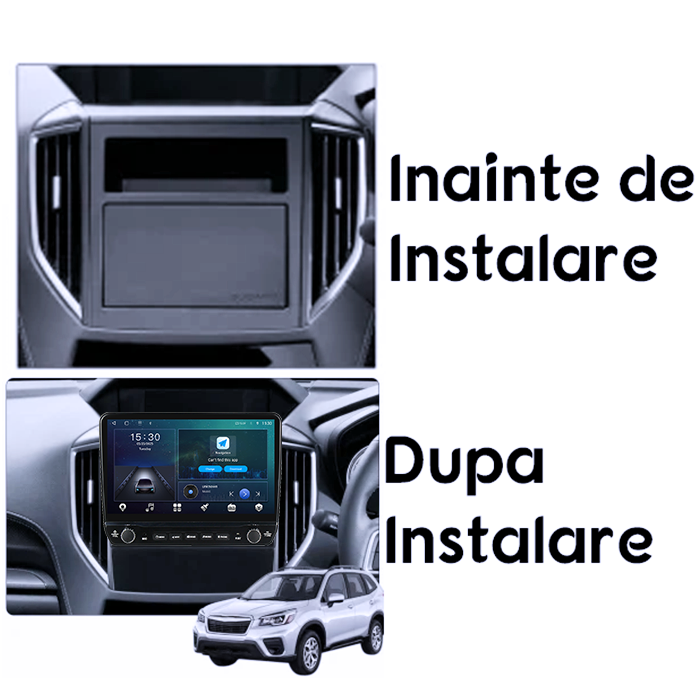 Navigatie dedicata Subaru FORESTER 2018-2021 Tesla cu butoane rotative model 2024, 4GB RAM 64GB ROM, Procesor Quadcore, Android 14, Display QLED 10", DSP, Carplay&Android Auto [7]