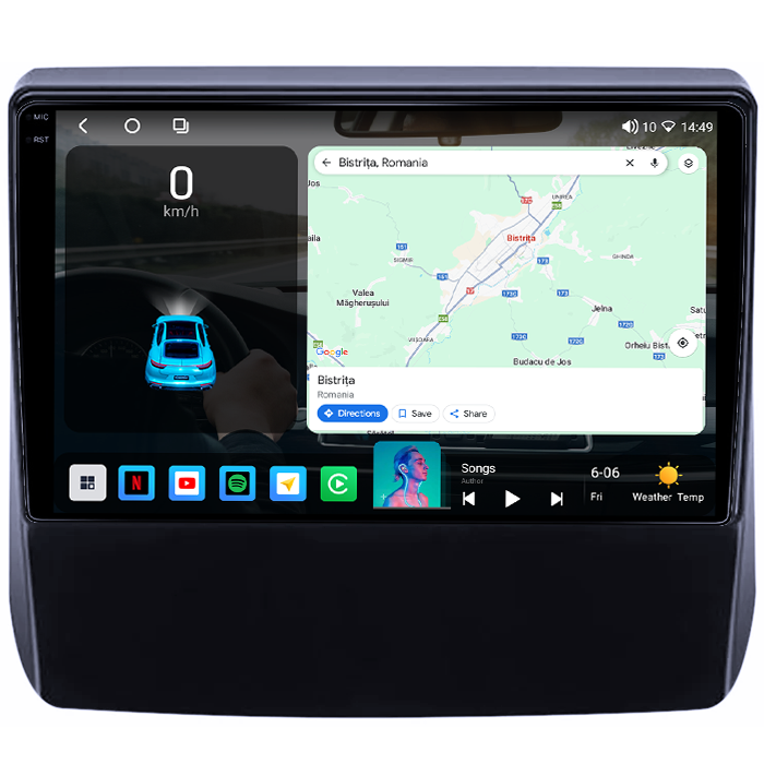 Navigatie dedicata Subaru Forester 2018-2021, 4GB RAM 64GB ROM, Octacore, Android 14, Display QLED 1K 9", Carplay&Android Auto, SIM 4G, Ventilator Activ [2]