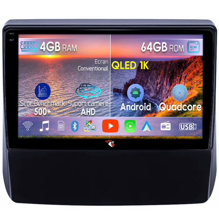 Navigatie dedicata Subaru Forester 2018-2021, 4GB RAM 64GB ROM, Octacore, Android 14, Display QLED 1K 9", Carplay&Android Auto, SIM 4G, Ventilator Activ [1]