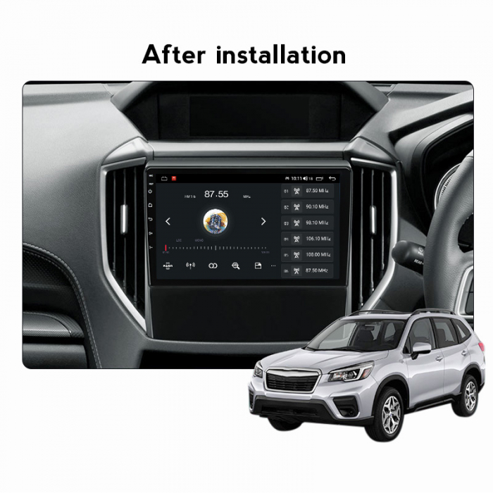 Navigatie dedicata Subaru Forester 2018-2021, 4 GB RAM 32 ROM, Android 13, Display QLED, 9", DSP, Carplay, Android Auto, Internet, Youtube , Waze , WI-FI , USB [7]