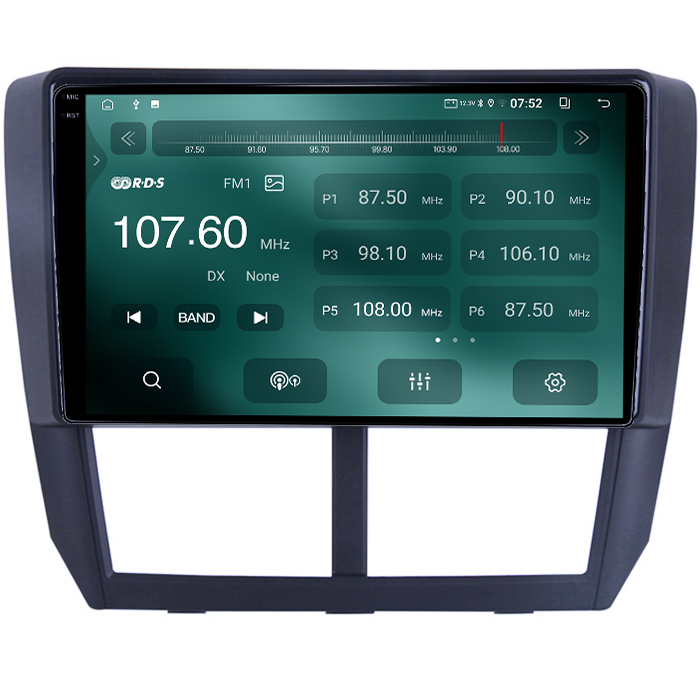 Navigatie dedicata Subaru Forester 3 2007-2013, 4GB RAM 64GB ROM, Quad Core, Display 9" QLED  Carplay, Android 14, Bluetooth, Magazin Play, Suport Camere AHD [3]