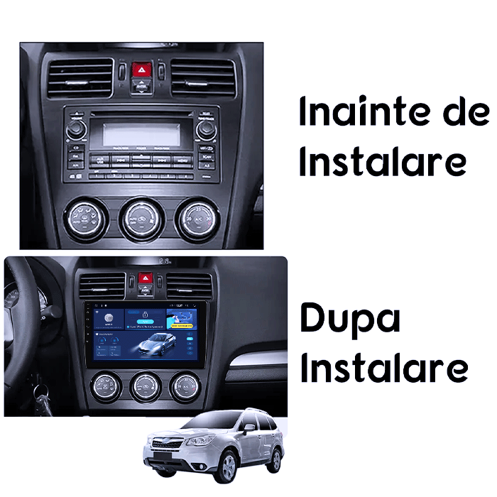 Navigatie dedicata Subaru Forester 2013-2014, DUDU3, 4GB RAM 64GB ROM, Octacore, Platforma 8581, Android, Display QLED 9", DSP, Carplay&AndroidAuto [6]