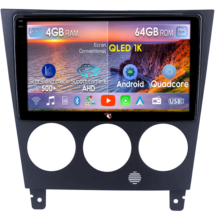 Navigatie dedicata Subaru Impreza 2002-2007, 4GB RAM 64GB ROM, Octacore, Android 14, Display QLED 1K 9", Carplay&Android Auto, SIM 4G, Ventilator Activ [1]