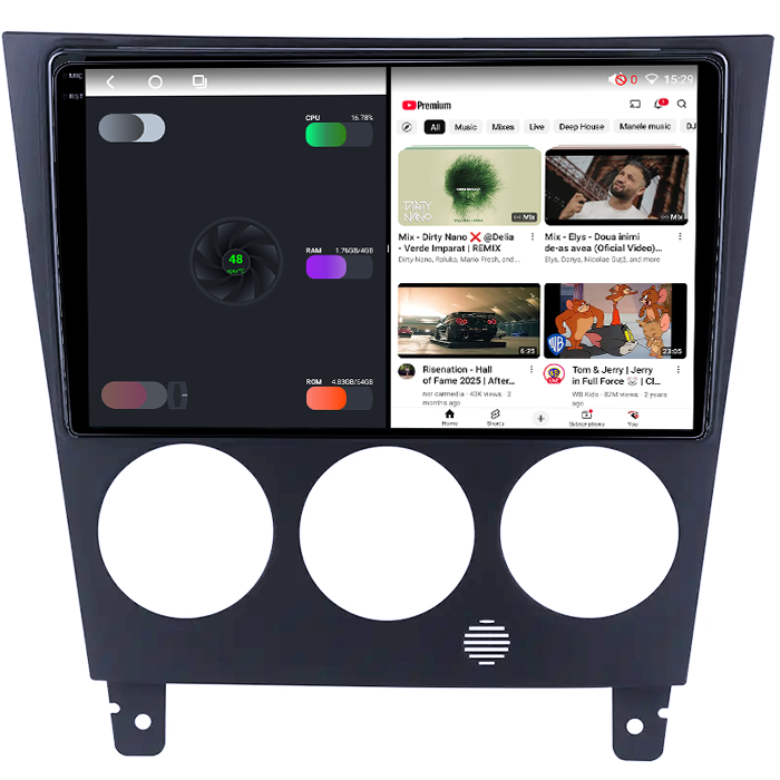 Navigatie dedicata Subaru Impreza 2002-2007, 4GB RAM 64GB ROM, Octacore, Android 14, Display QLED 1K 9", Carplay&Android Auto, SIM 4G, Ventilator Activ [2]