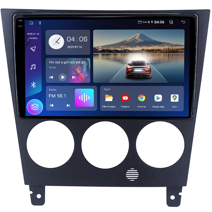 Navigatie dedicata Subaru Impreza 2002-2007, 4GB RAM 64GB ROM, Quad Core, Display 9" QLED  Carplay, Android 14, Bluetooth, Magazin Play, Suport Camere AHD [2]
