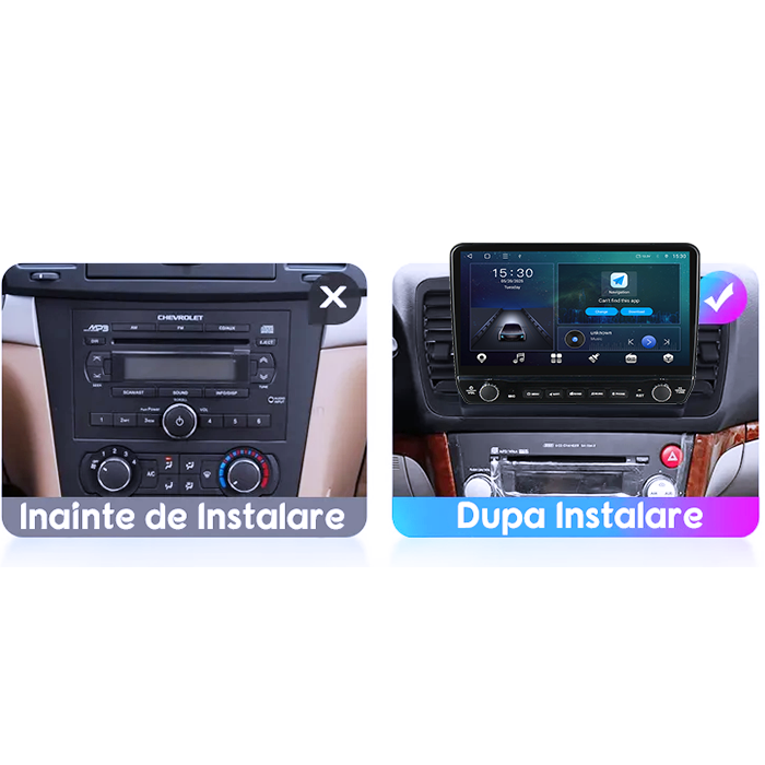 Navigatie dedicata Subaru Legacy Outback 2003-2009 Tesla cu butoane rotative model 2024, 4GB RAM 64GB ROM, Procesor Quadcore, Android 14, Display QLED 10", DSP, Carplay&Android Auto [7]