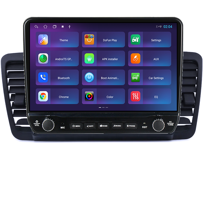 Navigatie dedicata Subaru Legacy Outback 2003-2009 Tesla cu butoane rotative model 2024, 4GB RAM 64GB ROM, Procesor Quadcore, Android 14, Display QLED 10", DSP, Carplay&Android Auto [4]