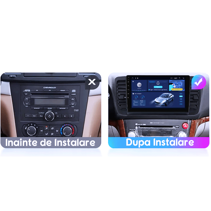 Navigatie dedicata Subaru Legacy Outback 2003-2009, 4GB RAM 64GB ROM, Octacore, Android 14, Display QLED 1K 9", Carplay&Android Auto, SIM 4G, Ventilator Activ [4]