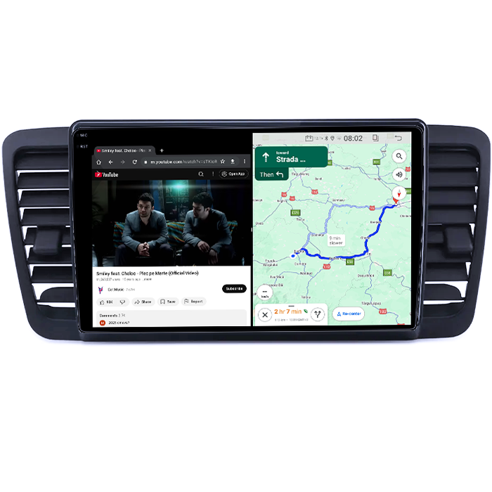 Navigatie dedicata Subaru Legacy Outback 2003-2009, 4GB RAM 64GB ROM, Quad Core, Display 9" QLED  Carplay, Android 14, Bluetooth, Magazin Play, Suport Camere AHD [4]